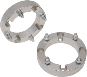 Wheel Spacers With Studs Silver 