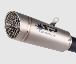 Grid-o Slip-on Muffler Titanium, 1, nordicamoto.ro