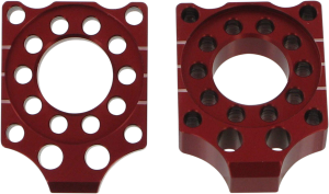 Axle Blocks Red, Anodized