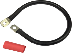Battery Cable With Optional Shrink Tube Black