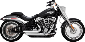 Shortshots Staggered Exhaust System Chrome, 3, nordicamoto.ro