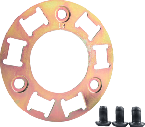 Backing Plate Kit With Screws Brass, 2, nordicamoto.ro