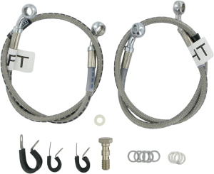 Cycleflex Two-line Racer Brake Line Kit Silver