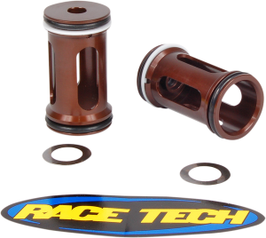 Billet Dual-chamber Fork Reservoir Piston Red, Anodized 