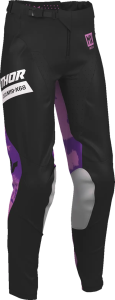 Womens Launchmode Bleach Pants Purple, Black 