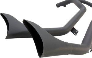 1-3/4(r) Side-by-side Upsweep Fishtail Exhaust System Black, 1, nordicamoto.ro
