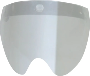 3-snap Vintage Flip Short Shield Silver Mirror Silver