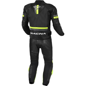 Combinezon de piele 2 piese MACNA DIABRO 46 Negru/Gri, 4, nordicamoto.ro