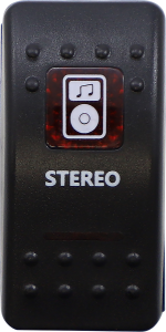 Rocker Switch Black, Red, White 
