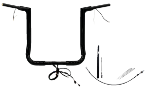Plug & Play Ez Install 1-1/2(r) Flat Top Handlebar Kit Black