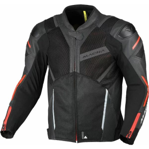 Geaca de vara piele/textil MACNA GALVIC 50 Gri/Negru/Portocaliu, 3, nordicamoto.ro