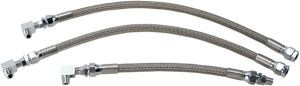 Stainless Steel Braided Oil Line Kit Stainless Steel, 1, nordicamoto.ro