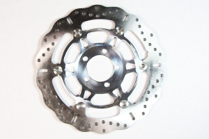 Round Hpsr Solid Brake Rotor Silver, Stainless Steel, 1, nordicamoto.ro