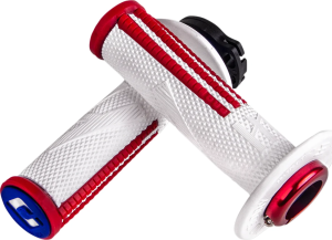 Emig Pro V2 Lock-On Grips Blue, Red, White, nordicamoto.ro