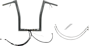 Plug & Play Ez Install 1-1/2(r) Flat Top Handlebar Kit Silver, 2, nordicamoto.ro