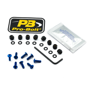 Screen Bolt Aluminium Blue