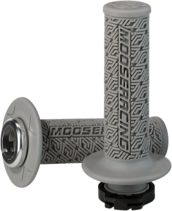 MOOSE RACING 36 Series Clamp-on Grips Gray, Silver 