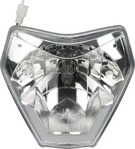 Headlight With Plastic Support Black