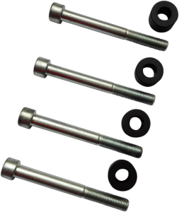 Sissybar & Saddlebag Mounting Kit Black, Silver