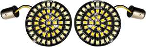 Front Dual Ring Turn Signal Inserts Amber, White