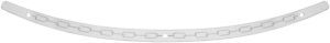 Stainless Steel Windshield Trim Silver, 1, nordicamoto.ro