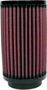 Universal Clamp-on Air Filter Black, Red