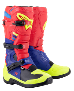 Cizme Alpinestars Tech 3 Fluorescent Yellow/Red/Blue/Black