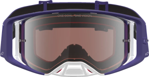 Ochelari Alpinestars Supertech Atrox Albastru/Alb/Lentila Colorata, 4, nordicamoto.ro