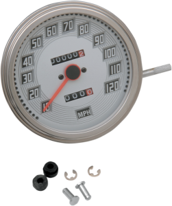 5(r) Fl-style 2:1 Speedometer White