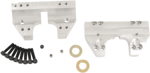 Handlebar Clamp Set Silver