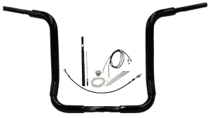 1-1/2(r) Ez Install Rounded Top Handlebar Kit Black, 1, nordicamoto.ro