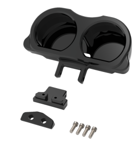 Dual Gauge Mount For Performance Risers Black, 2, nordicamoto.ro