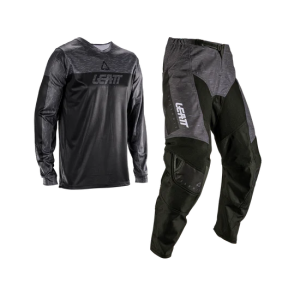 Combo echipamente copii tricou si pantaloni Leatt 3.5 Negru/Gri