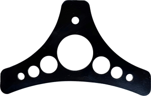Dead End Sissy Bar Plate Black, 3, nordicamoto.ro