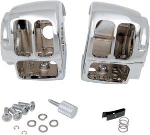 Handlebar Switch Housing Kit Silver