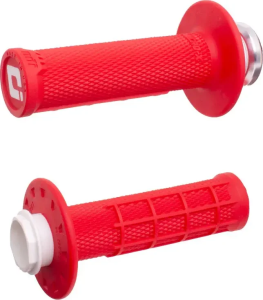 Mânere universale Lock-On cu model „half waffle”, roșii, 1, nordicamoto.ro