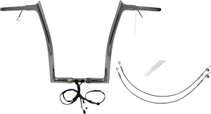 Plug & Play Ez Install 1-1/4(r) Pointed Top Handlebar Kit Silver