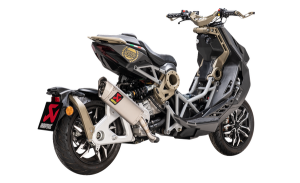 Slip-on Line Muffler Scooter Titanium Look 