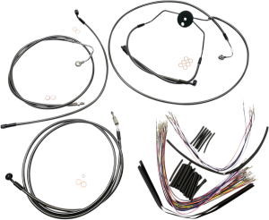 Black Pearl Designer Handlebar Installation Kit Black, 2, nordicamoto.ro