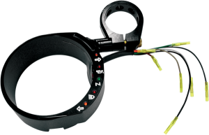 Mount Assembly Side 39mm W/ Solid Clamp Speedometer Black Black
