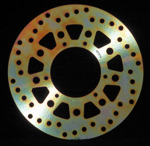 Round D-series Fixed Offroad Brake Rotor Gold, Zinc