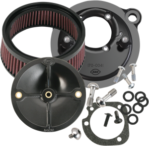 Super Stock Stealth Air Cleaner Kit Black