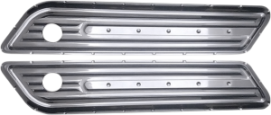 Saddlebag Hinge Covers Silver
