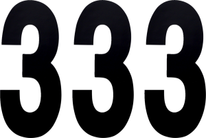 Standard Numbers Black