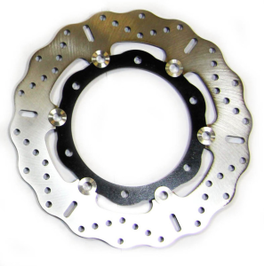 Floating Brake Rotor Black, Silver, Stainless Steel