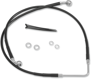 Stainless Steel Brake Line Kit Black, 1, nordicamoto.ro
