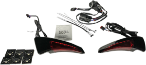 Sequential Tour Pak Seat Back Rest Led Lights White, 1, nordicamoto.ro