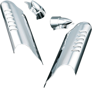 Lower Fork Leg Deflector Shields Silver, 2, nordicamoto.ro