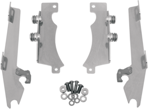 Fats/slim Windshield Trigger-lock Complete Mount Kit Polished
