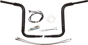 1-1/2(r) Ez Install Rounded Top Handlebar Kit Black